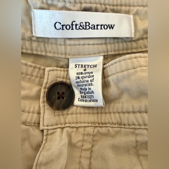 Croft & Barrow Khaki Embroidered Skort - Picture 5 of 7